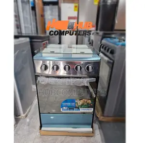 Nasco-Nasgc-50x50sct Z Gas Cooker 4 Burner 50x50cm Silver Oven