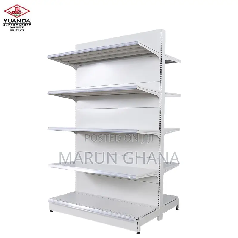 Double Sided End Unit Supermarket Shelves for Retail Store Gondola