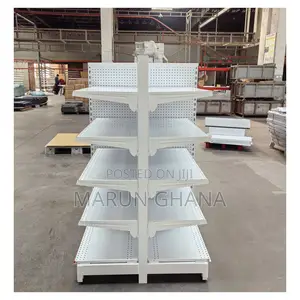 Double Sided End Unit Supermarket Shelves for Retail Store Gondola
