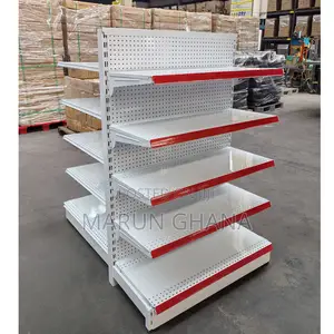Double Sided End Unit Supermarket Shelves for Retail Store Gondola