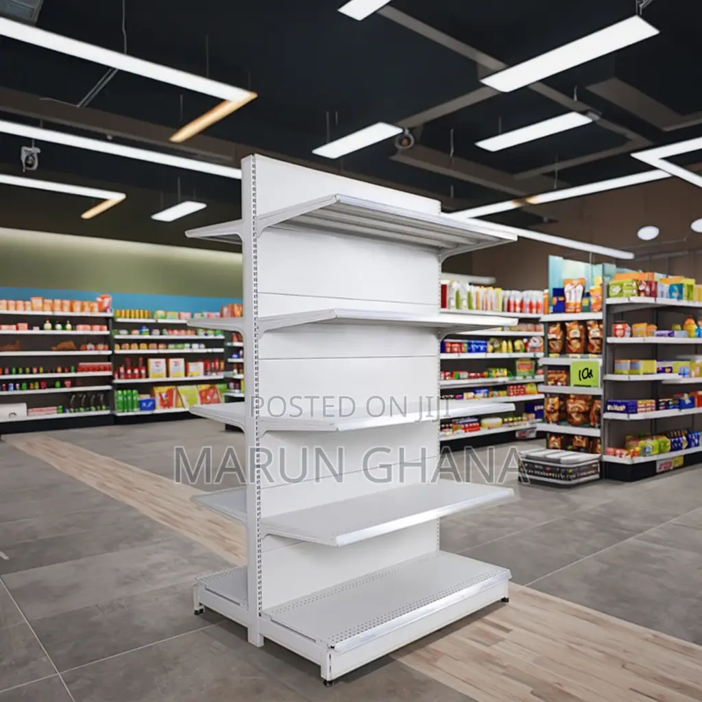 Double Sided End Unit Supermarket Shelves for Retail Store Gondola