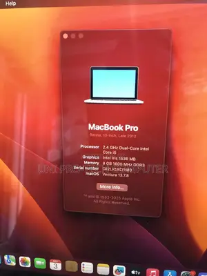 Laptop Apple MacBook Pro 8GB Intel Core I5 SSD 128GB