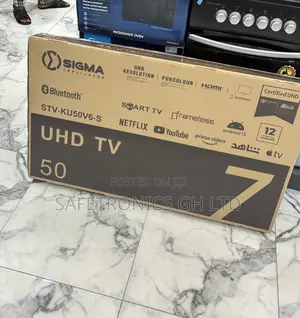 Shop Top Choice Sigma Led Uhd Smart Frameless Sleek 50 Inch Tv
