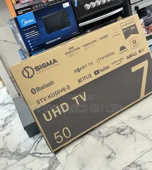 Sealed New Uhd Sleek Frameless 50 Inch Sigma Tv