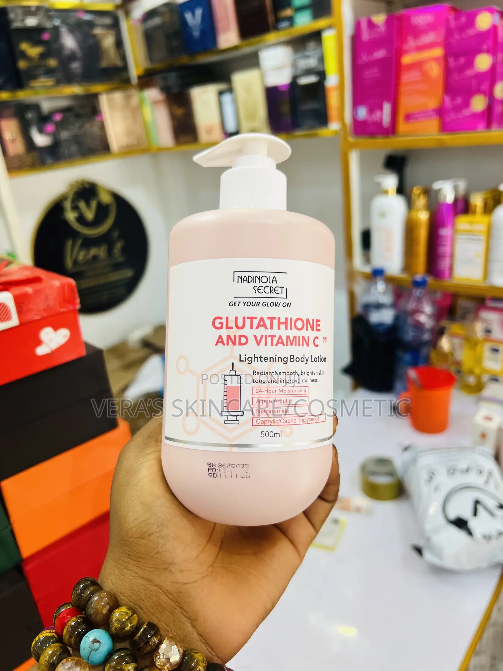 Nadinola Secret Glutathione Body Lotion