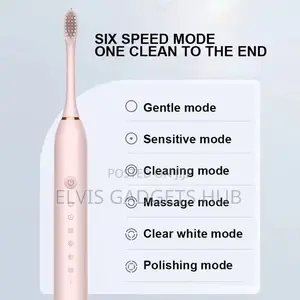 X3 Sonic Electric Toothbrush Ipx-7 Water Resistant With 4 Brushes