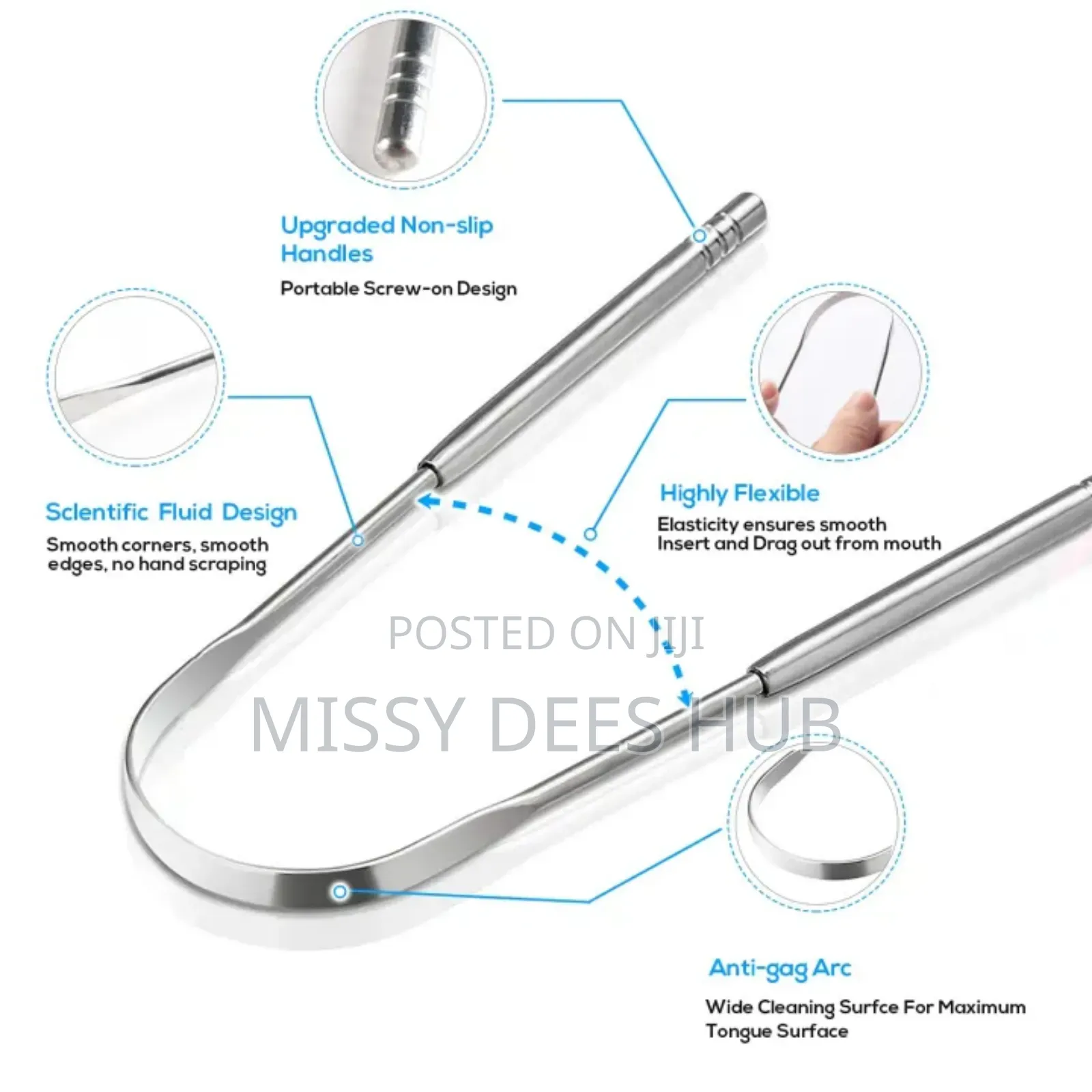 3pcs Tongue Scraper Set
