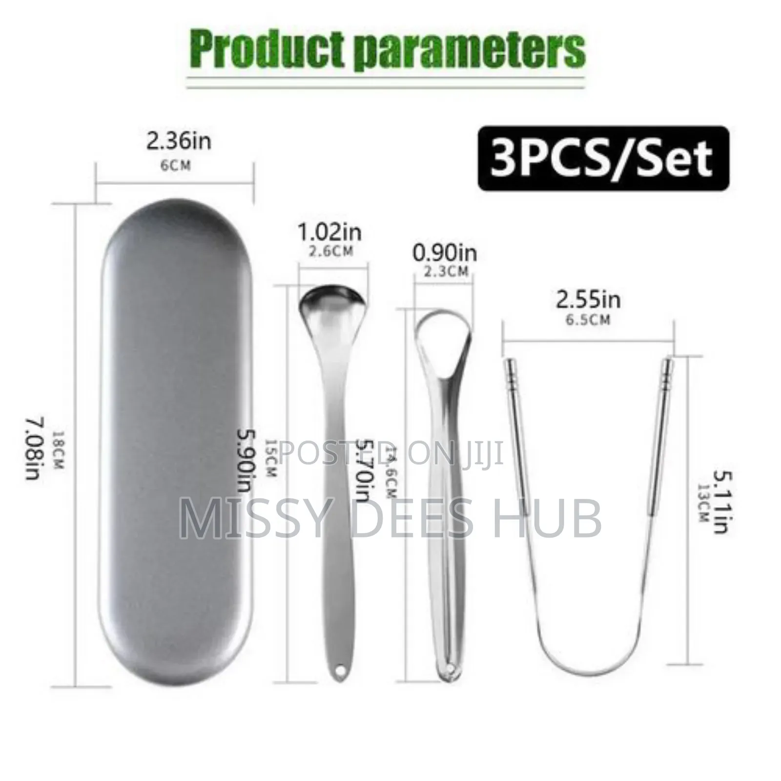 3pcs Tongue Scraper Set