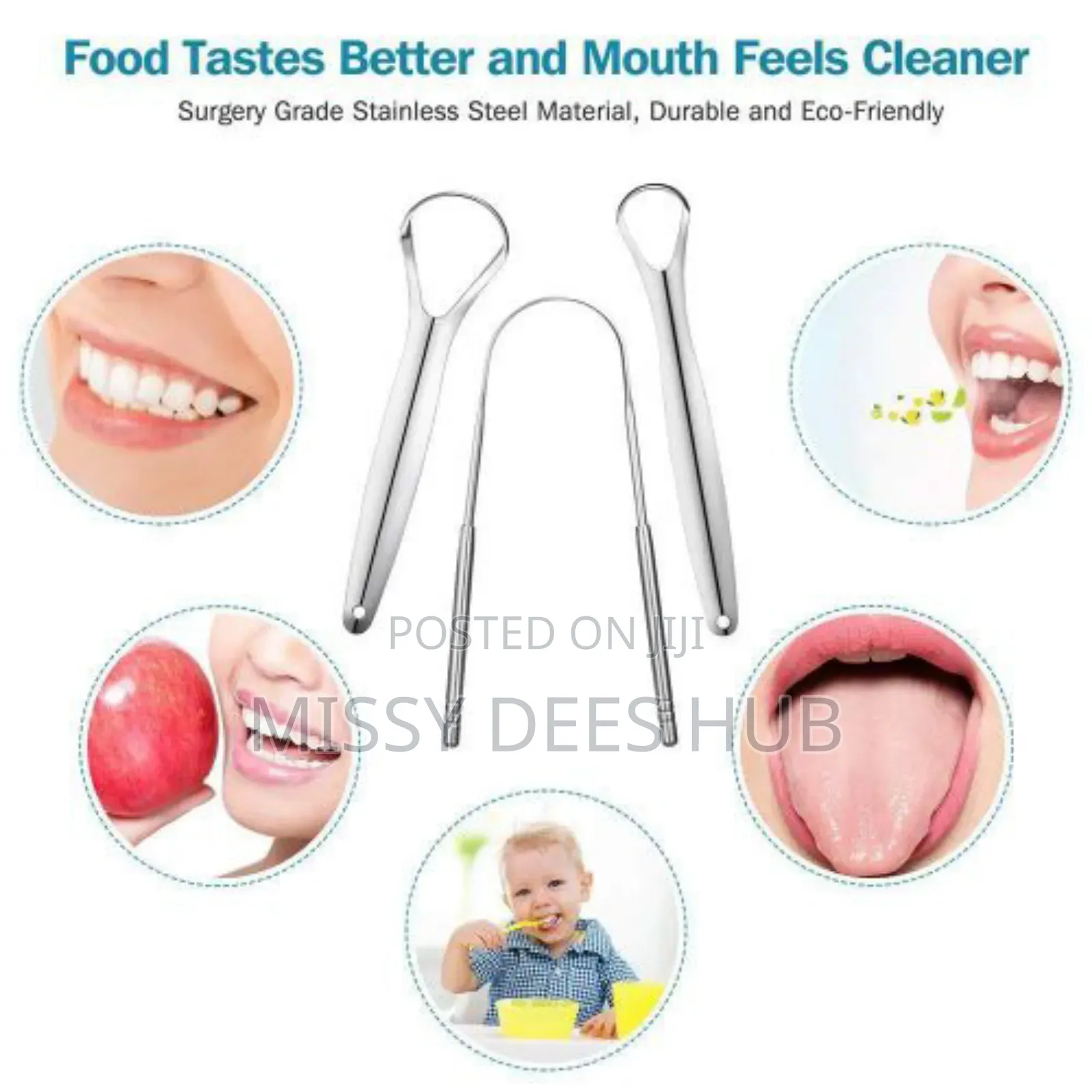 3pcs Tongue Scraper Set