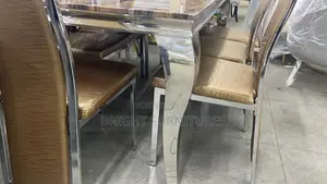 High Quality Marble Top 8 Seater Dining Table With Chairs