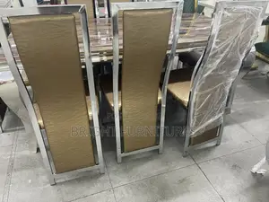 High Quality Marble Top 8 Seater Dining Table With Chairs