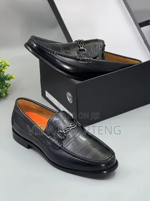 Classic Black Leather Boss Shoes