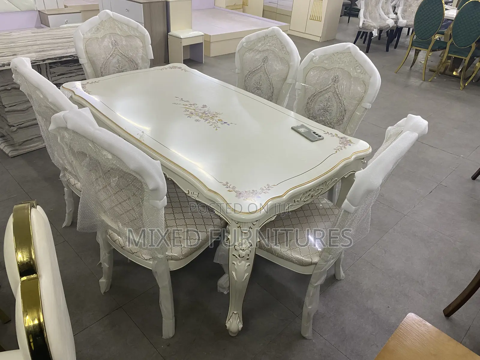 Royal Dining Sets 6 Seater (White Maple)