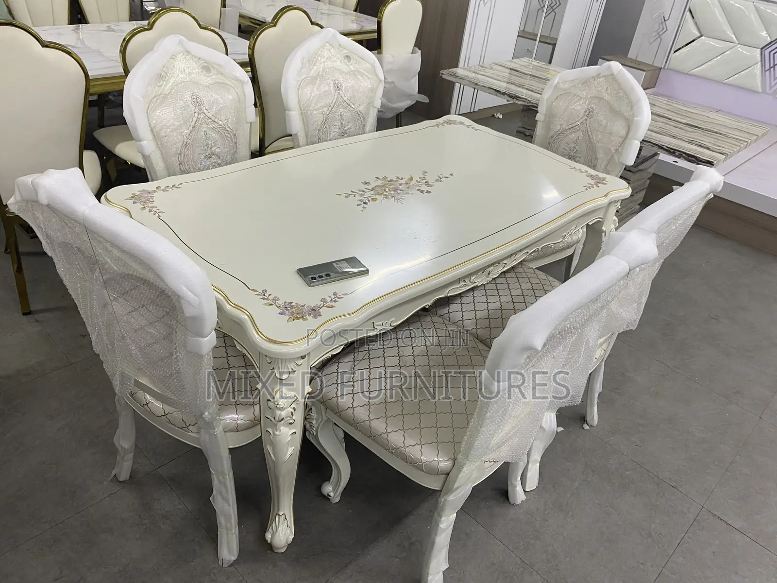 Royal Dining Sets 6 Seater (White Maple)