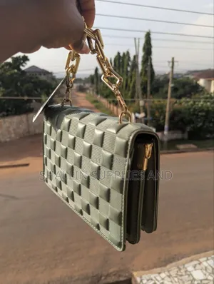 Olive Green Woven Mini Bag