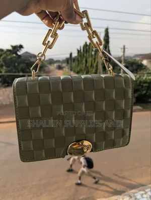 Olive Green Woven Mini Bag