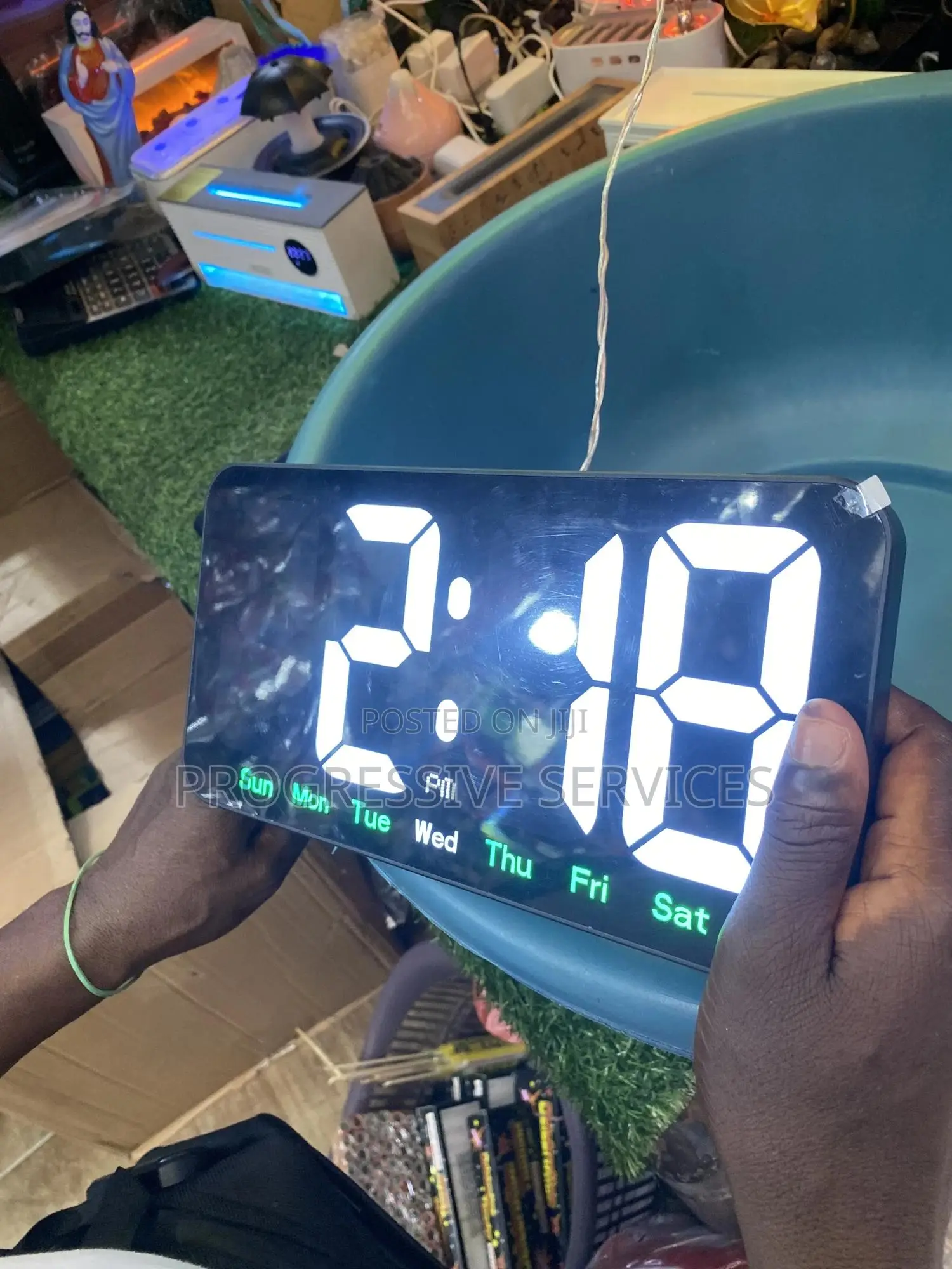 Clock and Ad Lights