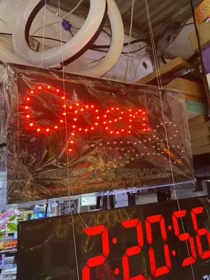 Clock and Ad Lights