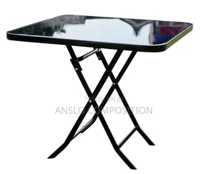 Tempered Glass Folding Table