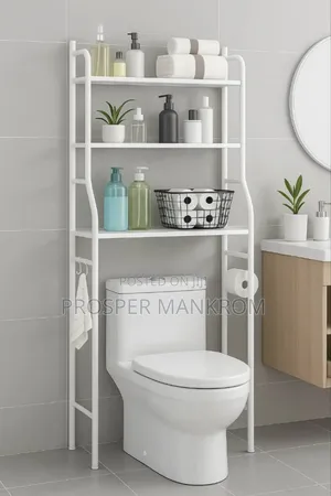 Toilet Rack White in Color