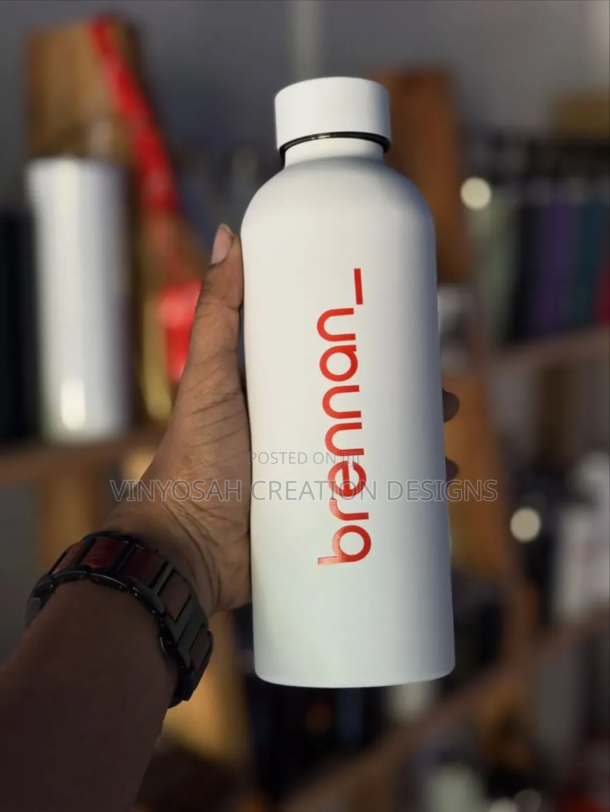 Coated Flask With Brandig