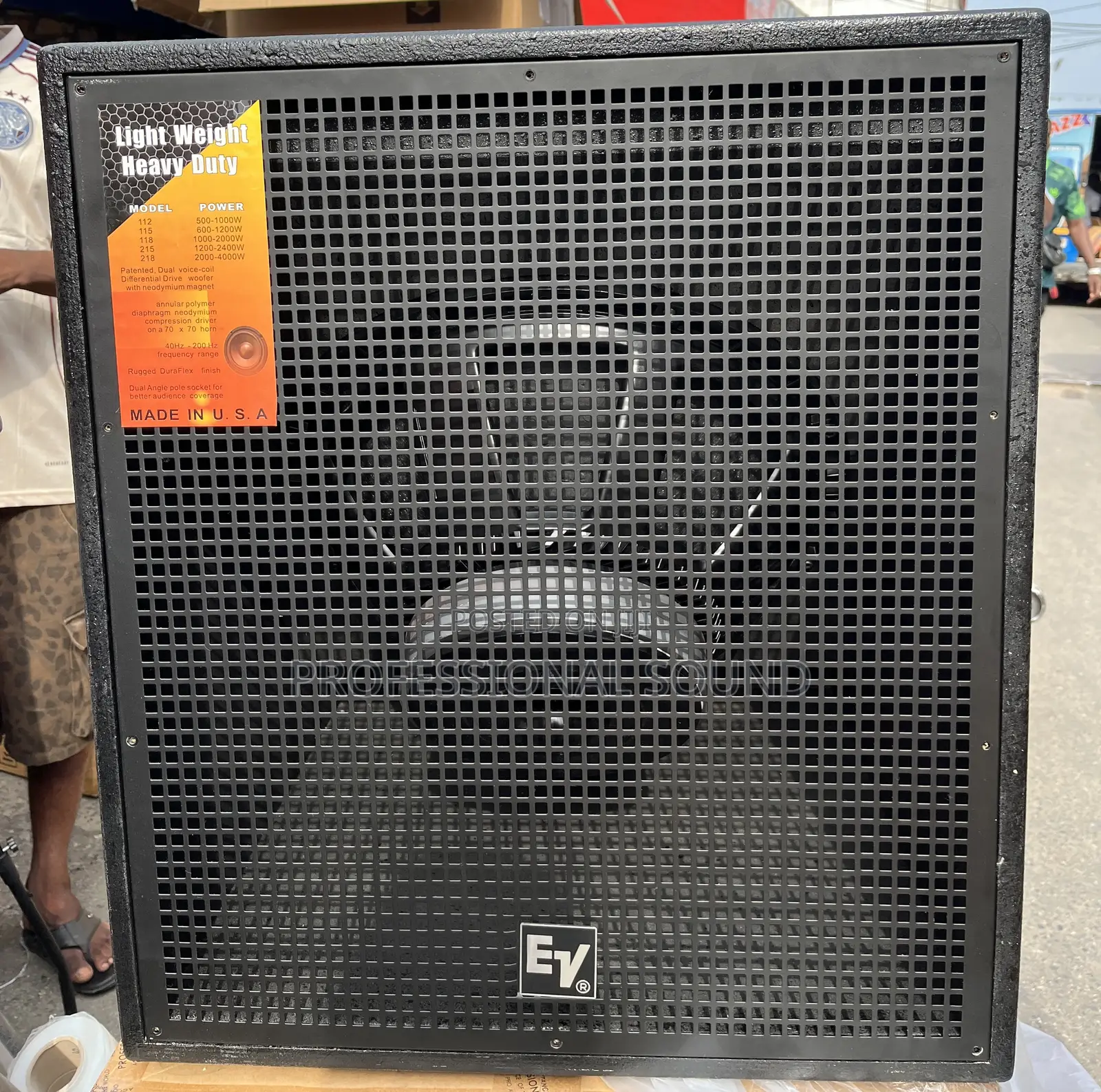 Electro-Voice (Ev) Professional Audio Single Bass Speaker