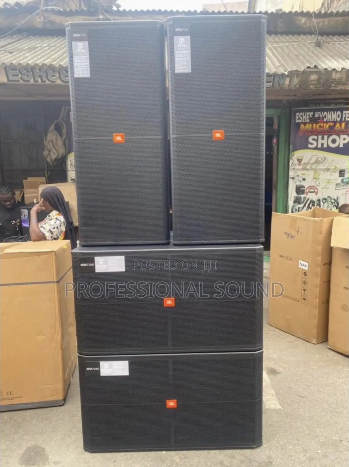 Full Set JBL Srx725 Dual 15-Inch High-Power Two-Way Loudspeakers
