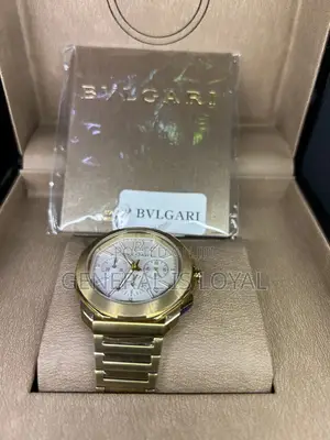 Blvgari Octo Chronograph Gold Watch.