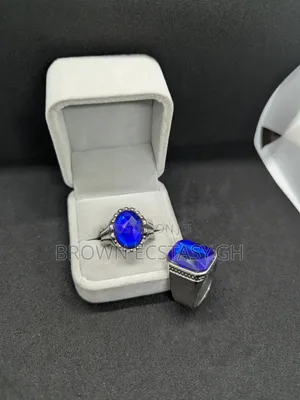 Blue Stone Silver Rings