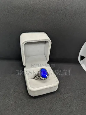 Blue Stone Silver Rings