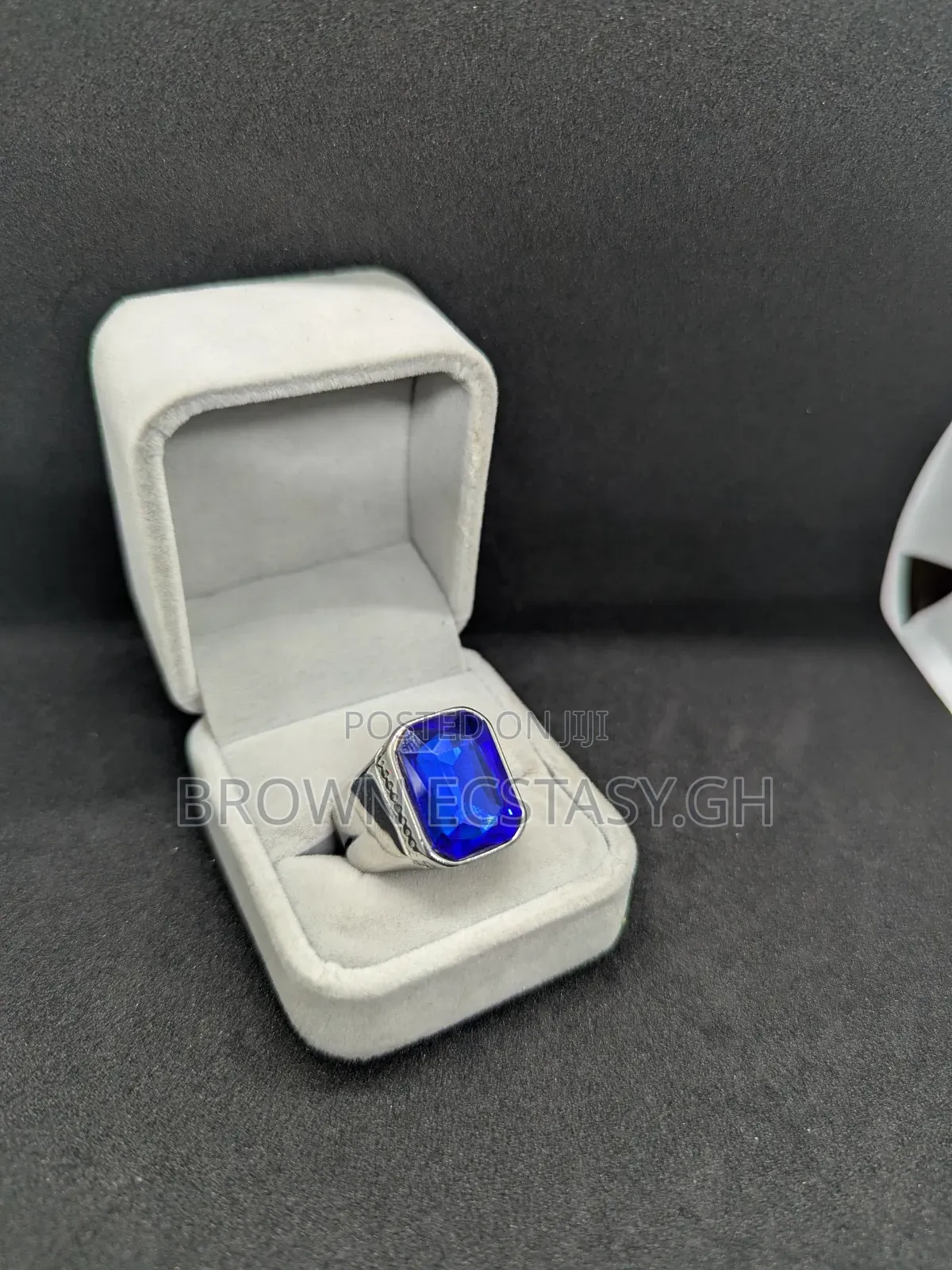 Blue Stone Silver Rings