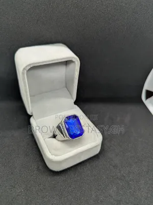 Blue Stone Silver Rings