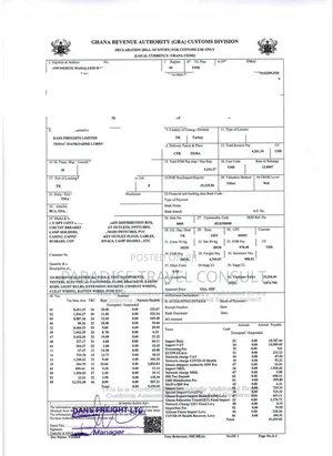 Bill of Lading Tema Port