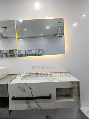 Marble Vanity 80 Cm ... Led Mirror