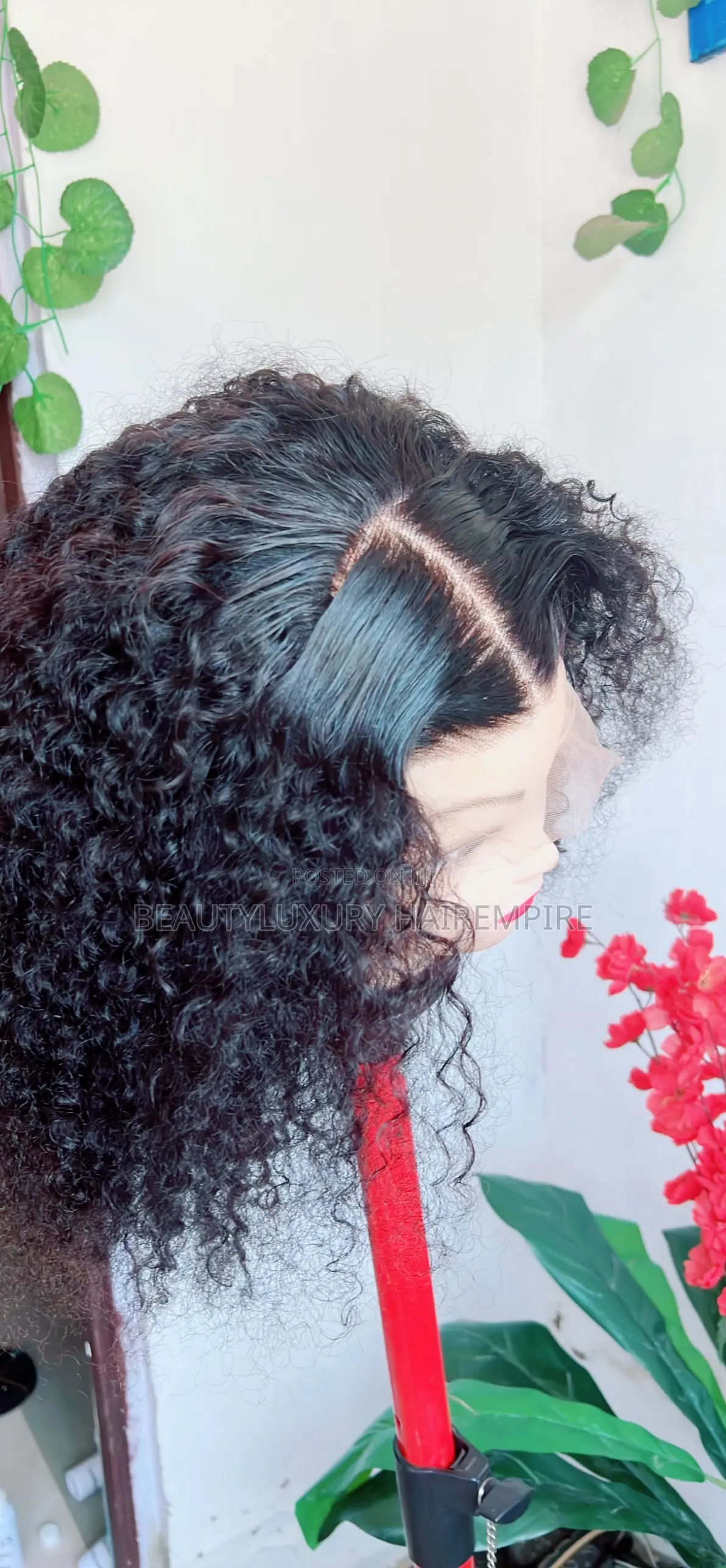 13*4 18inches Running Water Curls Flawless Hd Lace Melt.