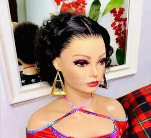 Full Frontal Jerry Curl Wig – 100% Human Hair