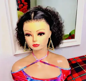 Full Frontal Jerry Curl Wig – 100% Human Hair