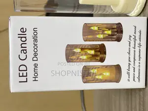 Led Candle Hole Deco With Glass