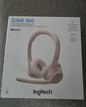 Logitech Zone 300 Noise Canceling Wireless Headphone (Pink And White)