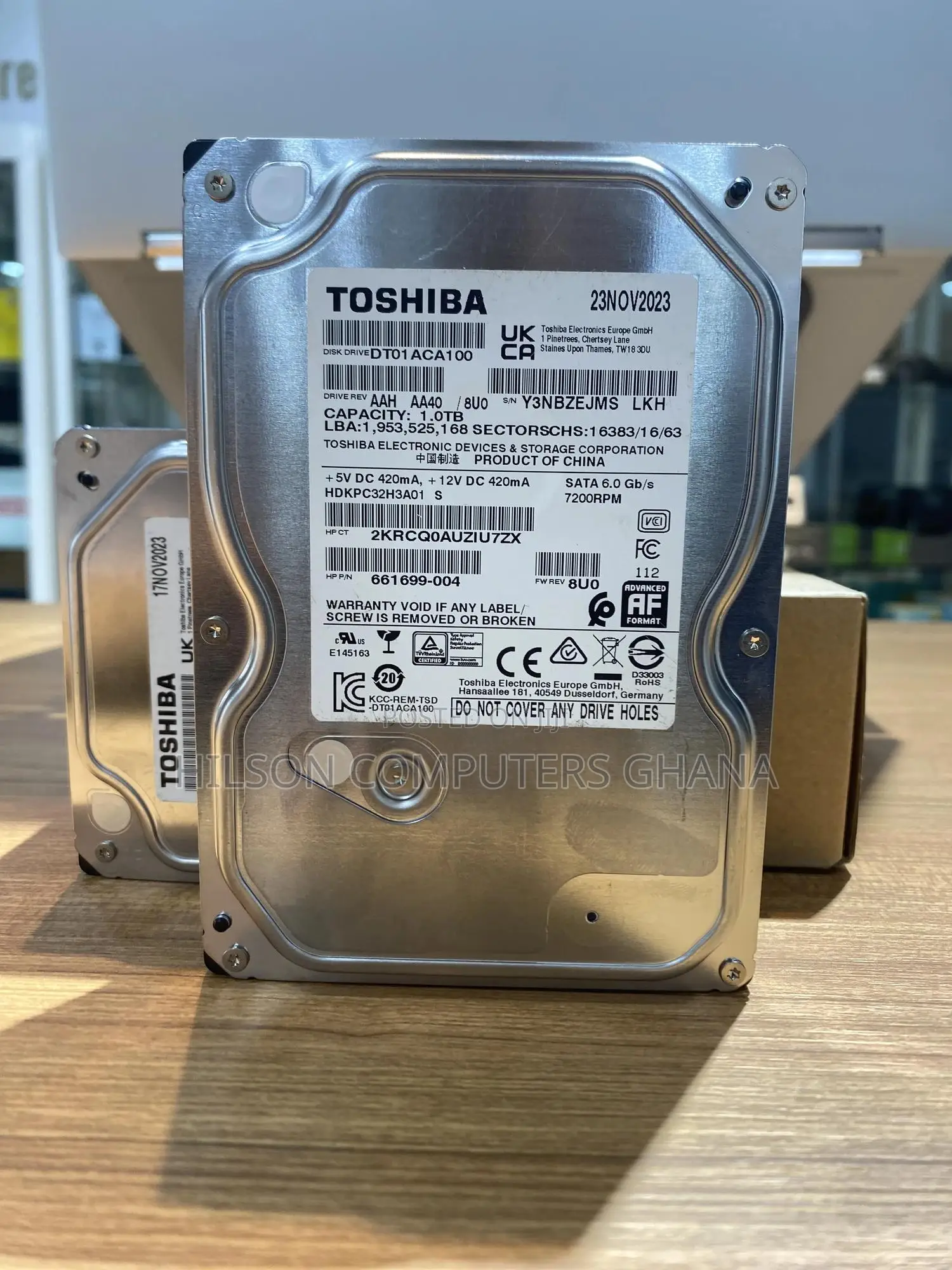 Toshiba Dt01aca100 1tb Sata Desktop Hard Drive