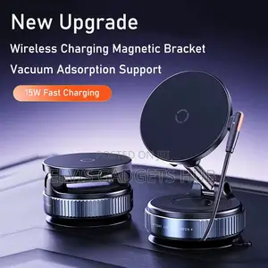 Vacuum Suction 15w Wireless Charging Phone Holder Mount