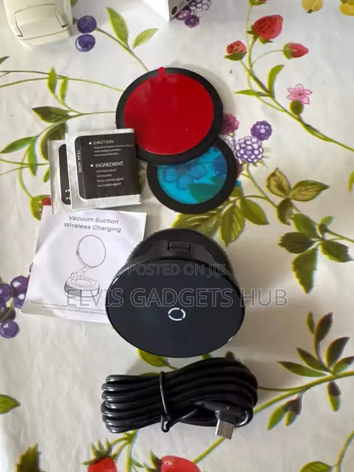 Vacuum Suction 15w Wireless Charging Phone Holder Mount