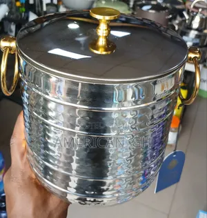 Gold and Silver Ice Bucket