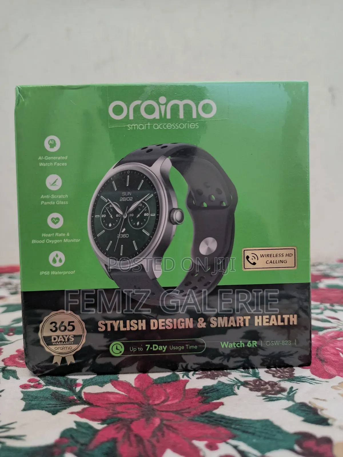 Oraimo Watch 6r 1.39'' Anti-Scratch Ip68 Smart Watch