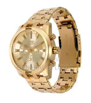 Diesel Split Chronograph 51mm Gold-tone Stainless Steel Watch