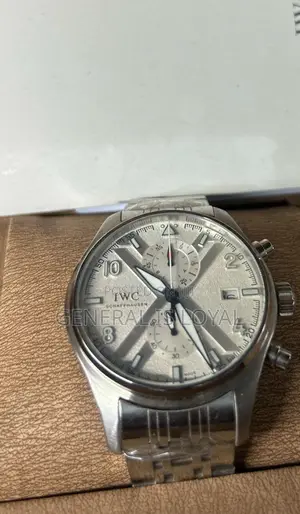 Iwc Pilot's Silver Watch Chronograph 41