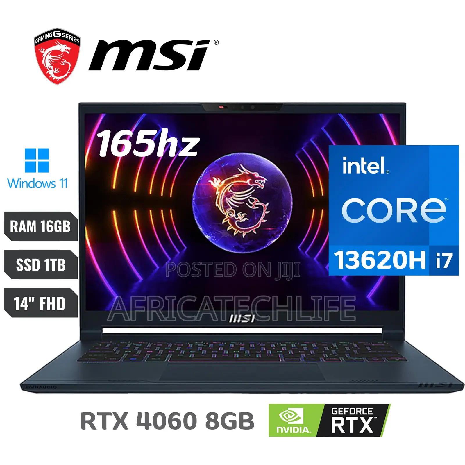 New Laptop MSI Stealth 14 Studio A13VF 16GB Intel Core i7 SSD 1T