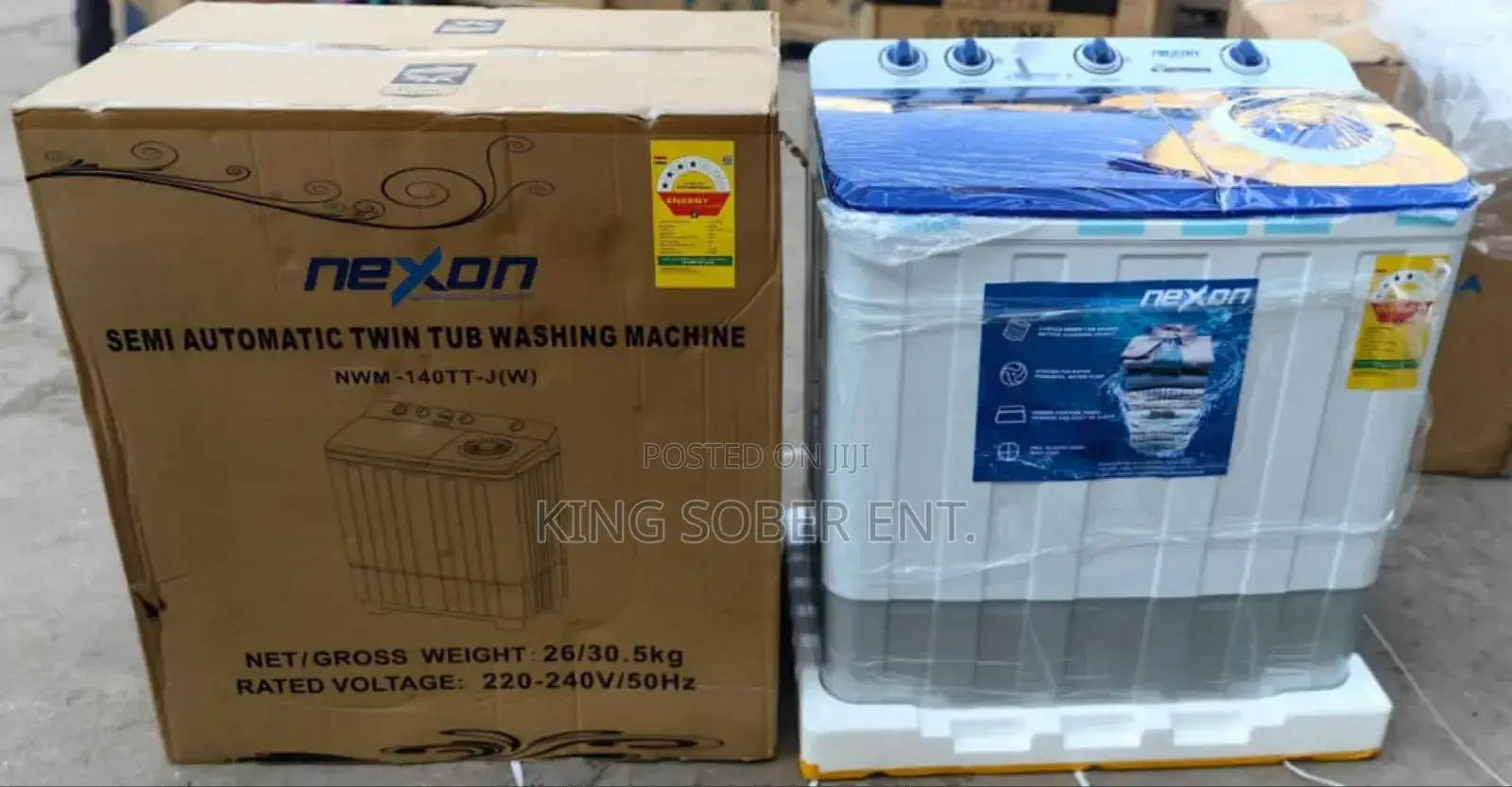 Nexon 12kg Semi Automatic Washing Machine 2350gh