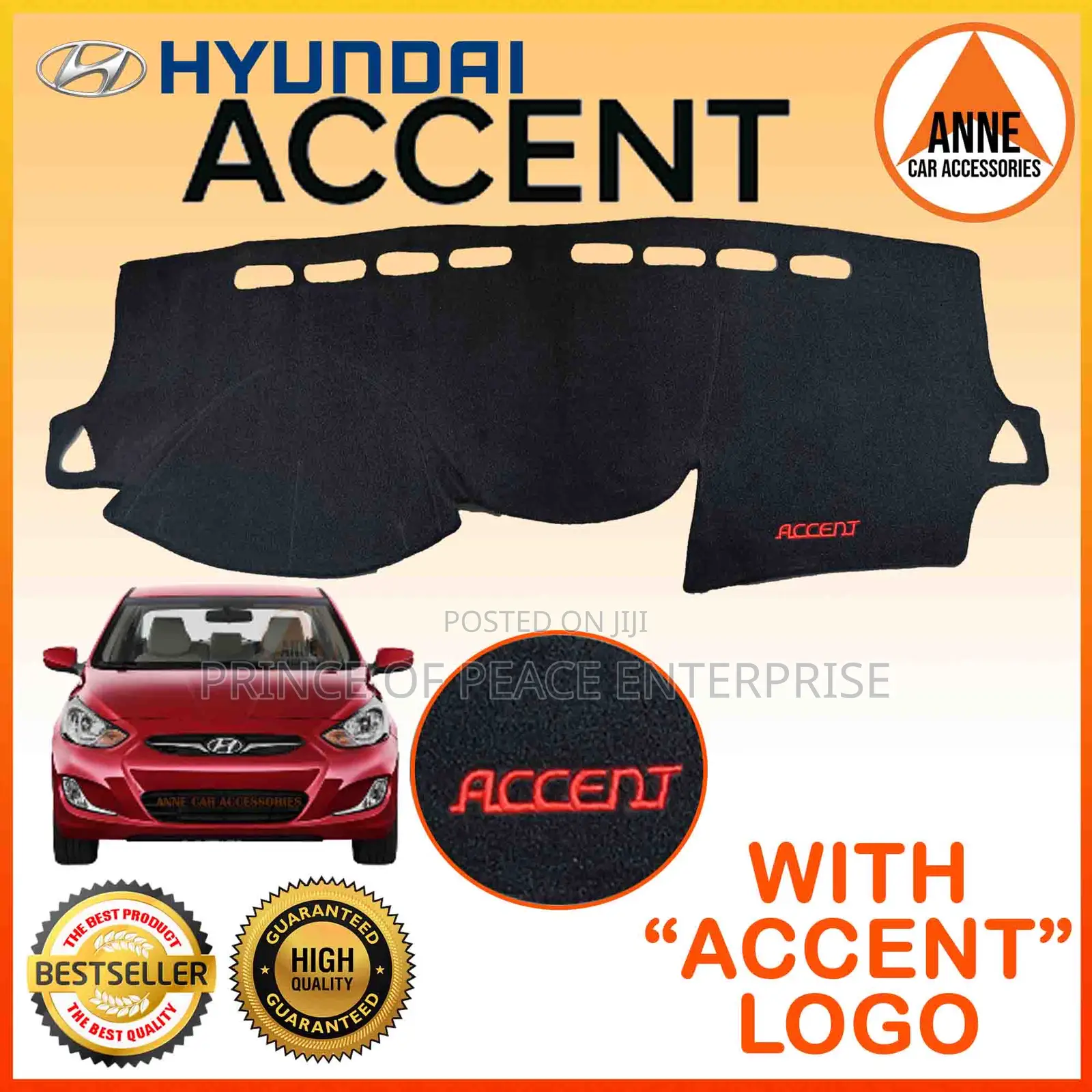 Hyundai Accent 2012 2015 2017 Dashboard Mat
