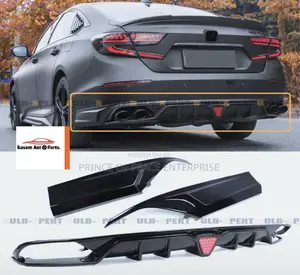 Honda Accord 2018 2019 Back Bumper Diffuser With Led Light